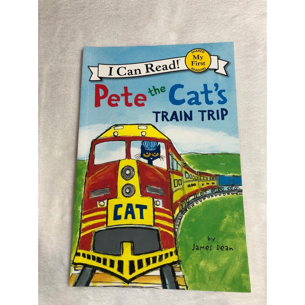 Pete the Cat's Train Trip Childrens Book James Dean Paperback